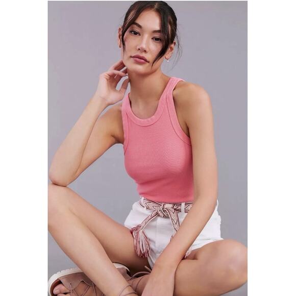 Mother The Chin Ups Tank Top in Move It - Picture 1 of 2